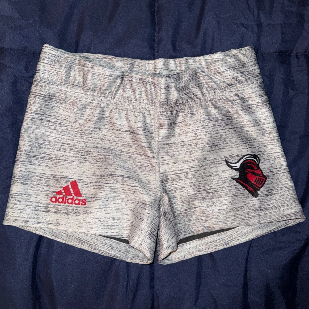 Adidas Women's Gray knighthead spandex shorts